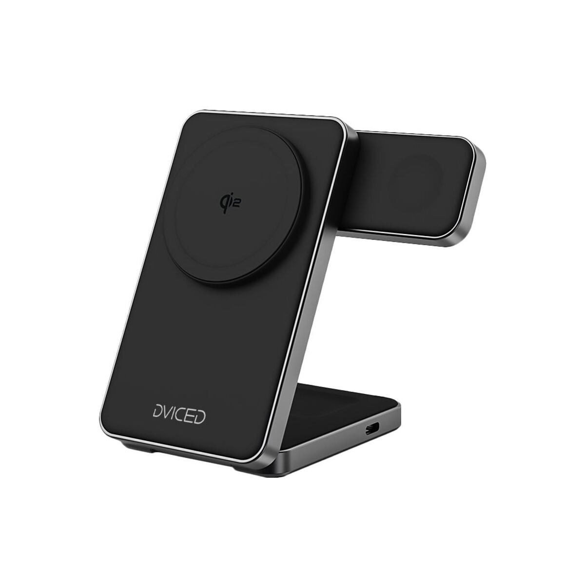 Skládací 3v1 MagSafe Qi2 nabíječka Dviced se stojánkem – černá - iSTYLE CZ