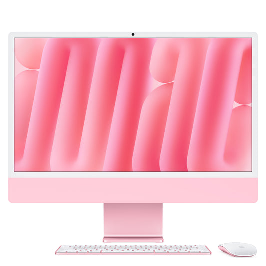 iMac 24“ 4.5K displej, Apple M4 10jádrové CPU, 10jádrové GPU, 16GB, 256GB SSD, CZ - růžový