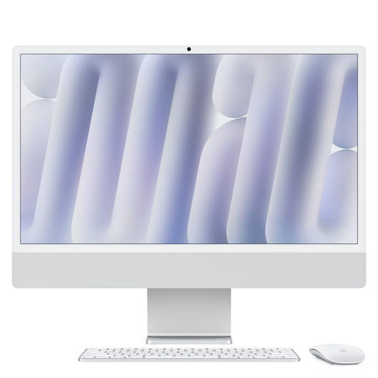 iMac 24“ 4.5K displej, Apple M4 10jádrové CPU, 10jádrové GPU, 16GB, 256GB SSD, CZ - stříbrný