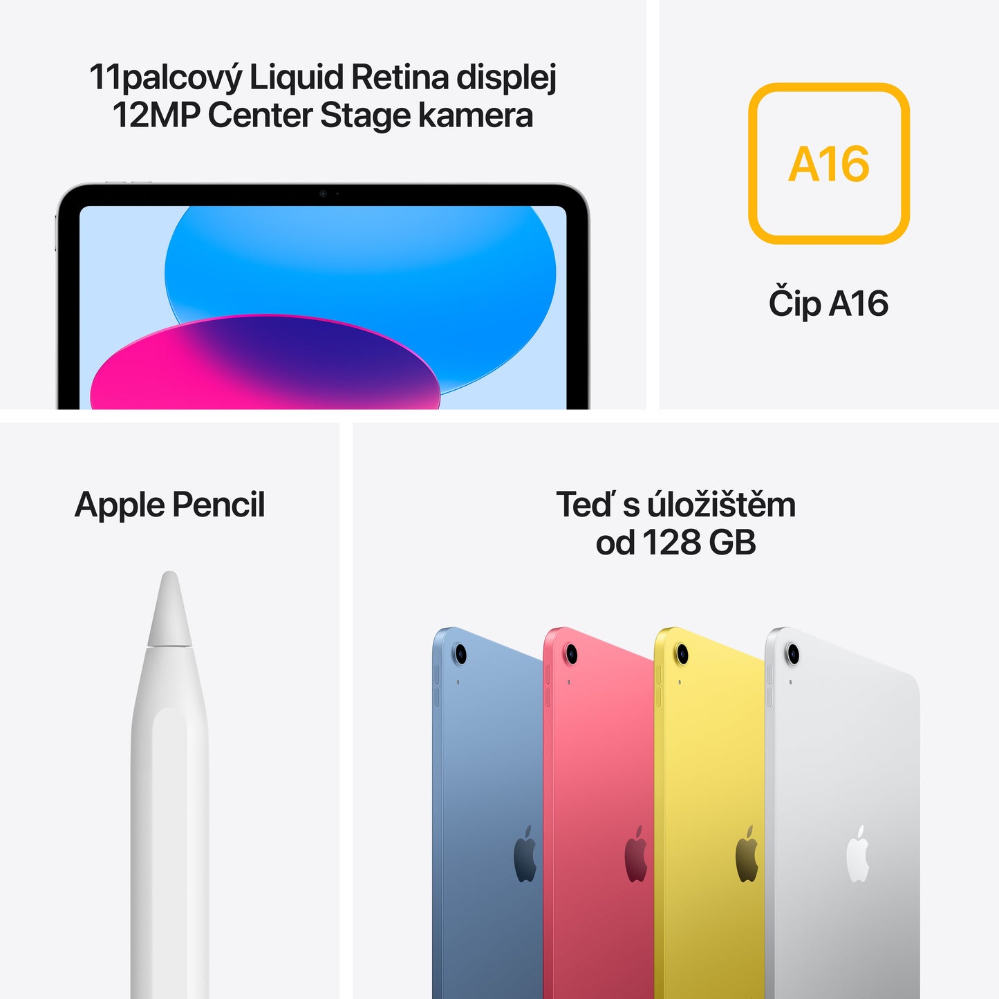 Apple 11palcový iPad Wi-Fi 128GB - stříbrný (otevřený)
