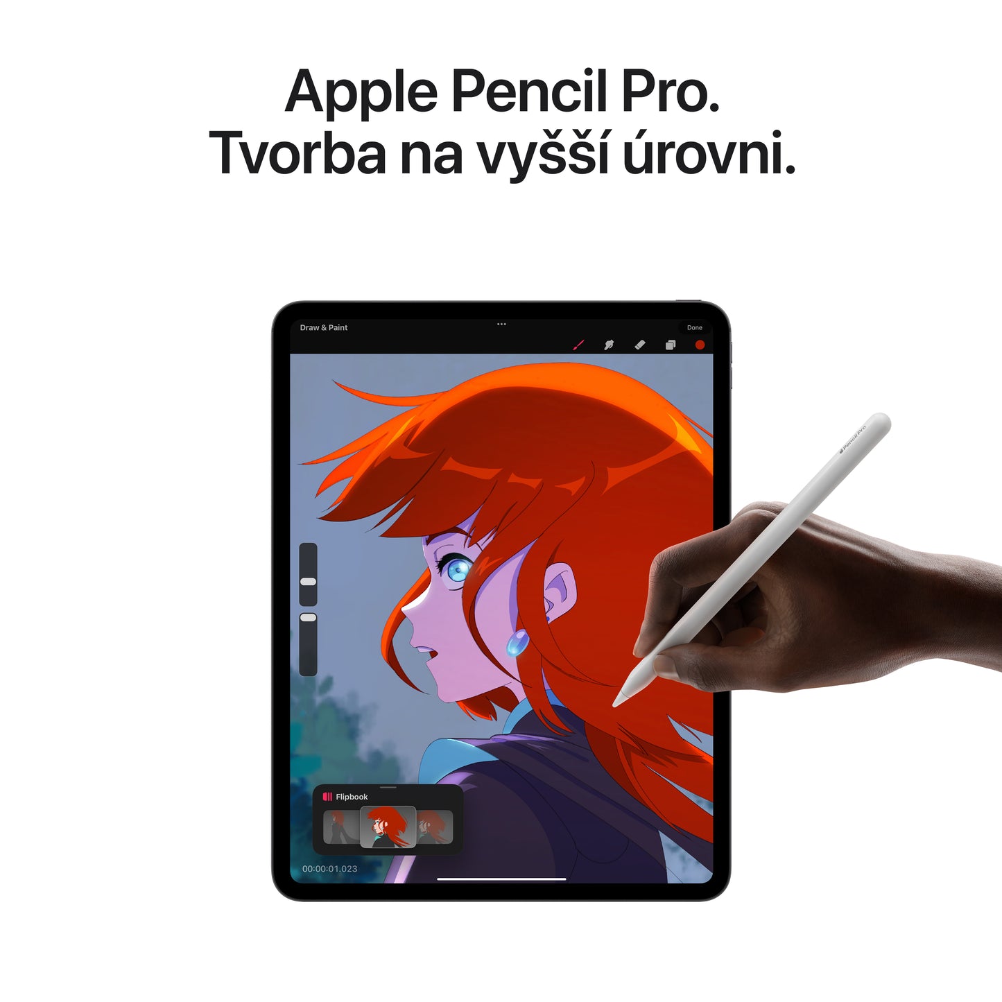 Apple 11palcový iPad Pro Wi-Fi + Cellular 1TB se sklem s nanotexturou - vesmírně černý