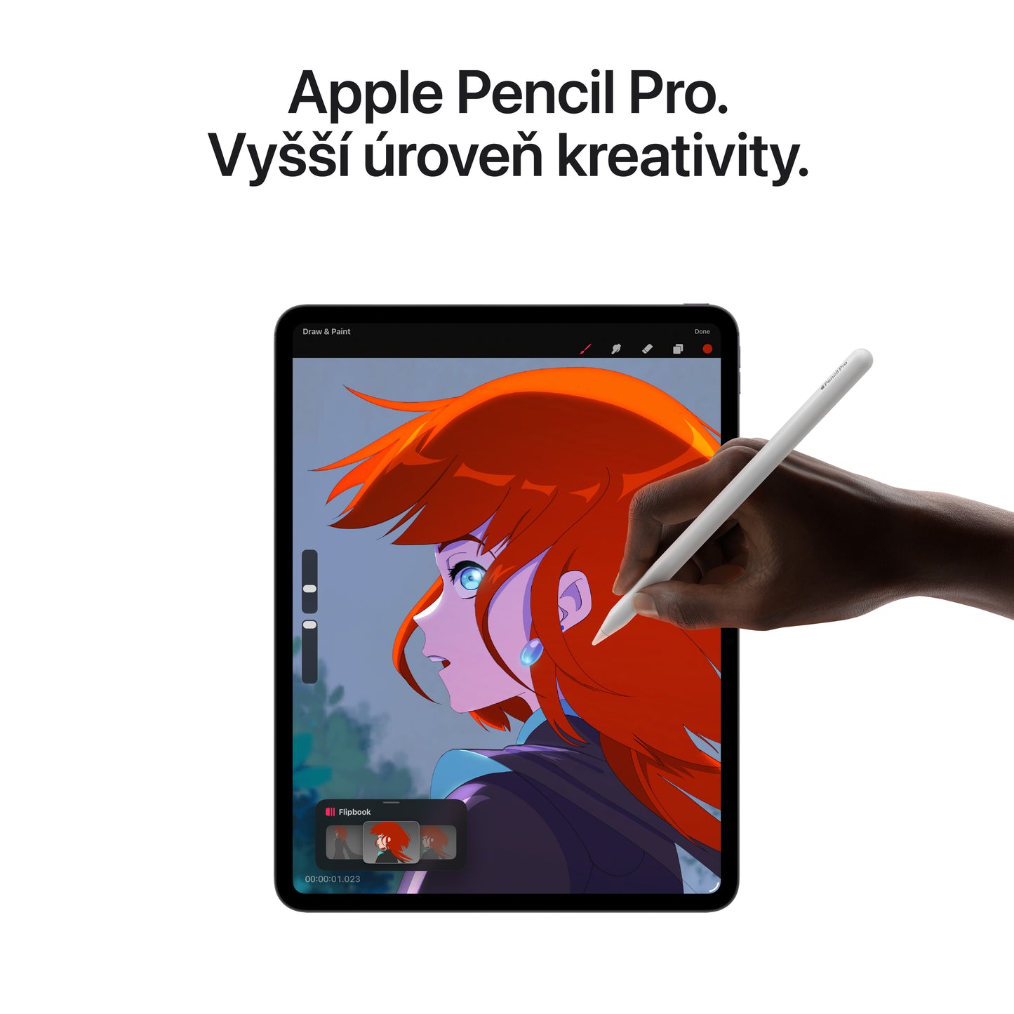 13palcový iPad Pro Wi-Fi 256GB se standardním sklem - vesmírně černý