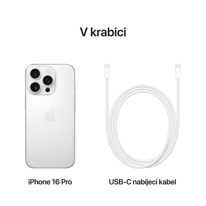 Apple iPhone 16 Pro 128GB - bíle titanový (otevřený) - iSTYLE.cz