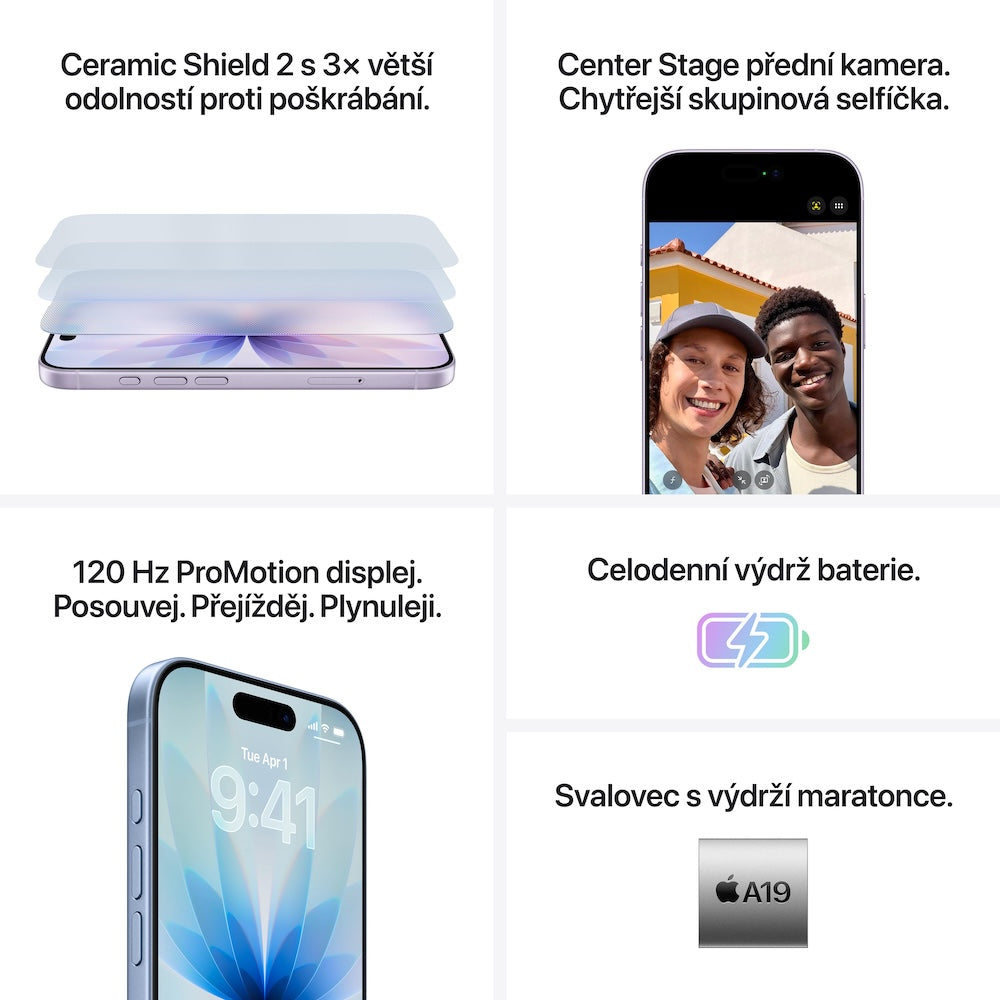 Apple iPhone 17 256GB - mlhově modrý