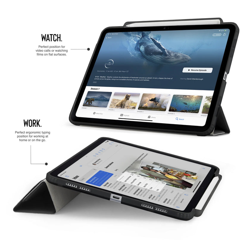 Kryt na iPad Air 13" Pipetto Origami No3 Pencil Case - černý - iSTYLE CZ