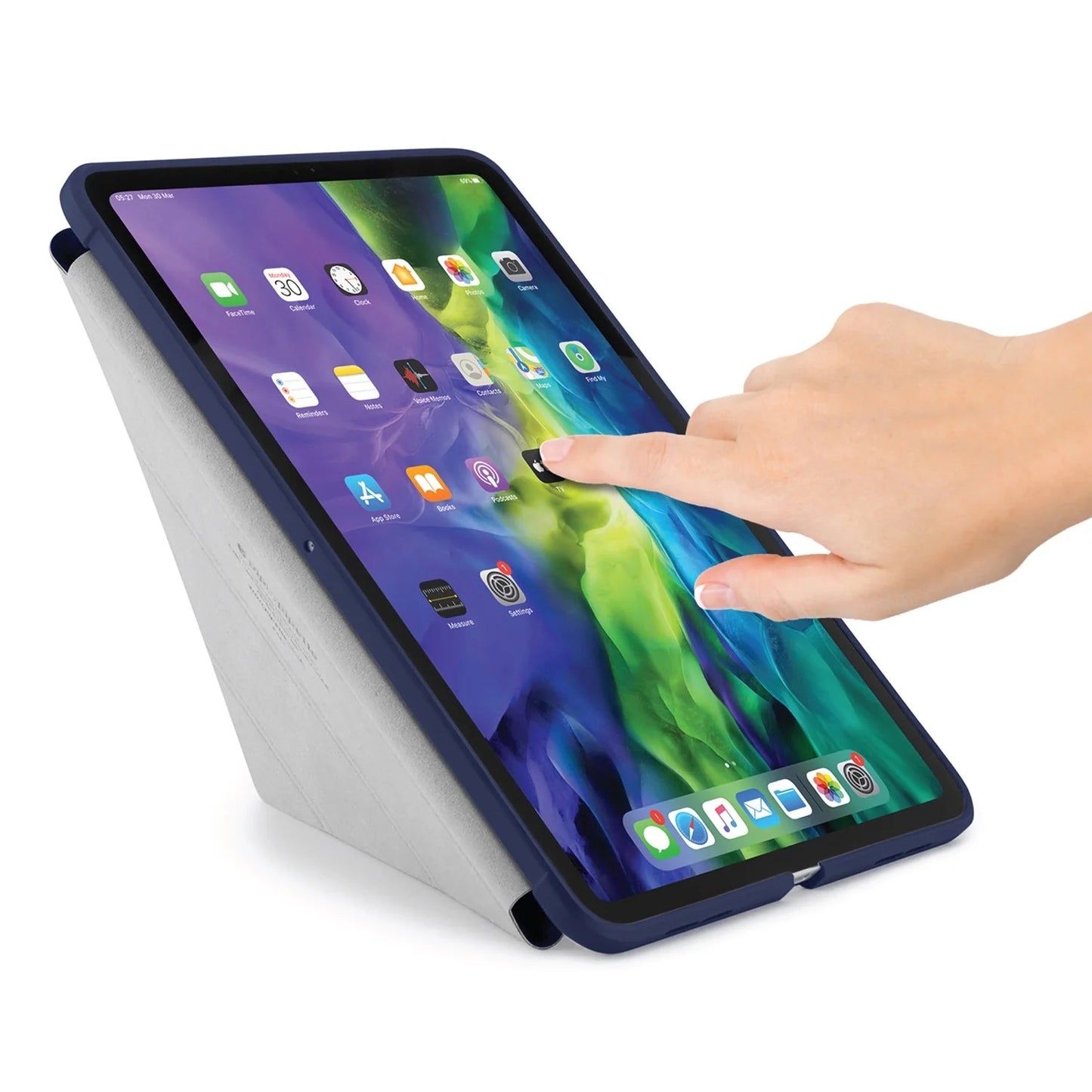 Kryt na iPad Air Pipetto Origami No1 Original Case - tmavě modrý - iSTYLE CZ