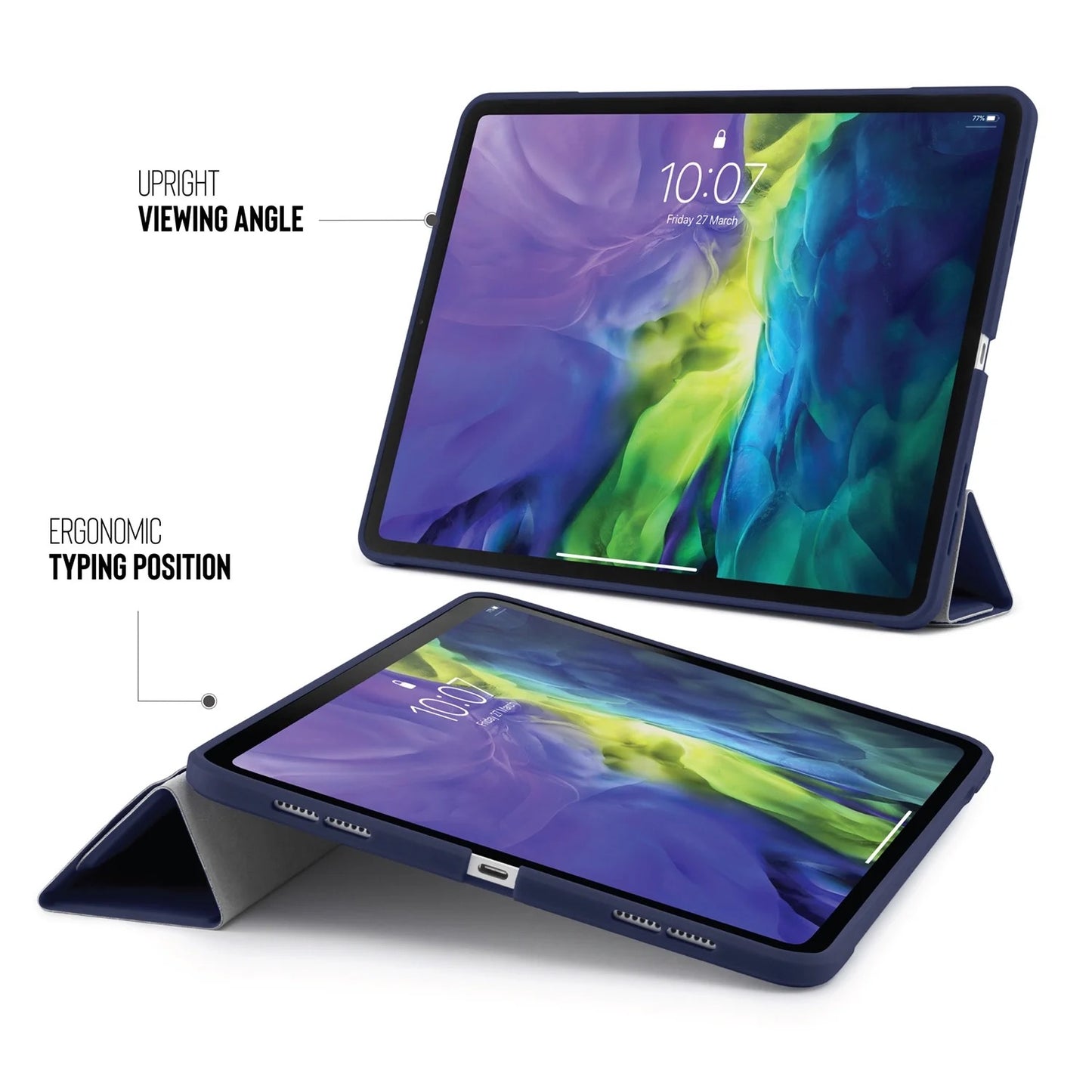 Kryt na iPad Air Pipetto Origami No1 Original Case - tmavě modrý - iSTYLE CZ