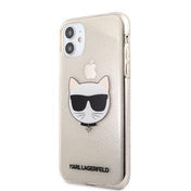 Kryt na iPhone 11 Karl Lagerfeld Choupette Head - zlatý