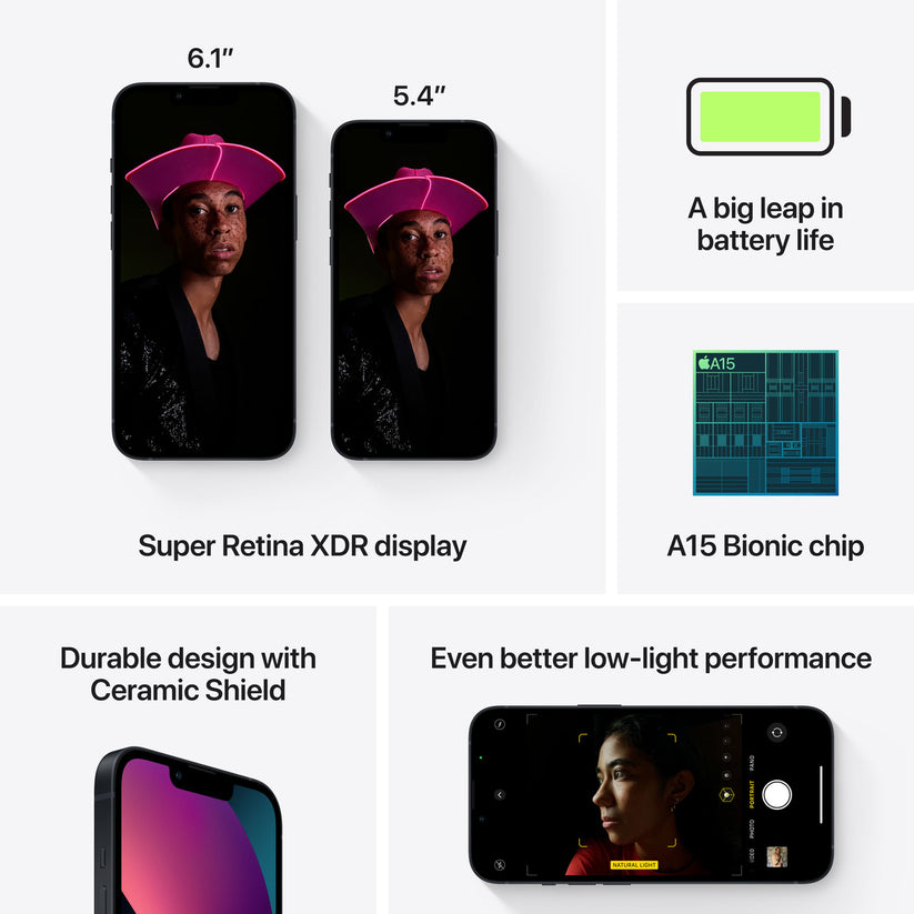 Apple iPhone 13 128GB - temně inkoustový (renovovaný) - iSTYLE.cz