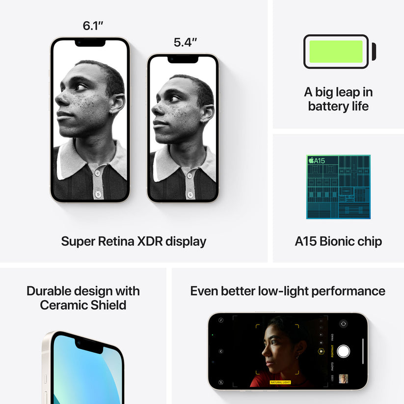 Apple iPhone 13 mini 128GB - hvězdně bílý (použité, stav jako nové) - iSTYLE CZ