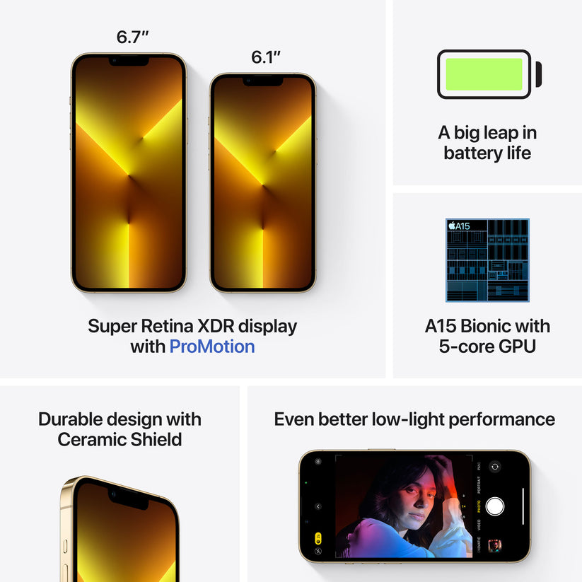 Apple iPhone 13 Pro 256GB - zlatá (použité, opotřebené) - iSTYLE CZ