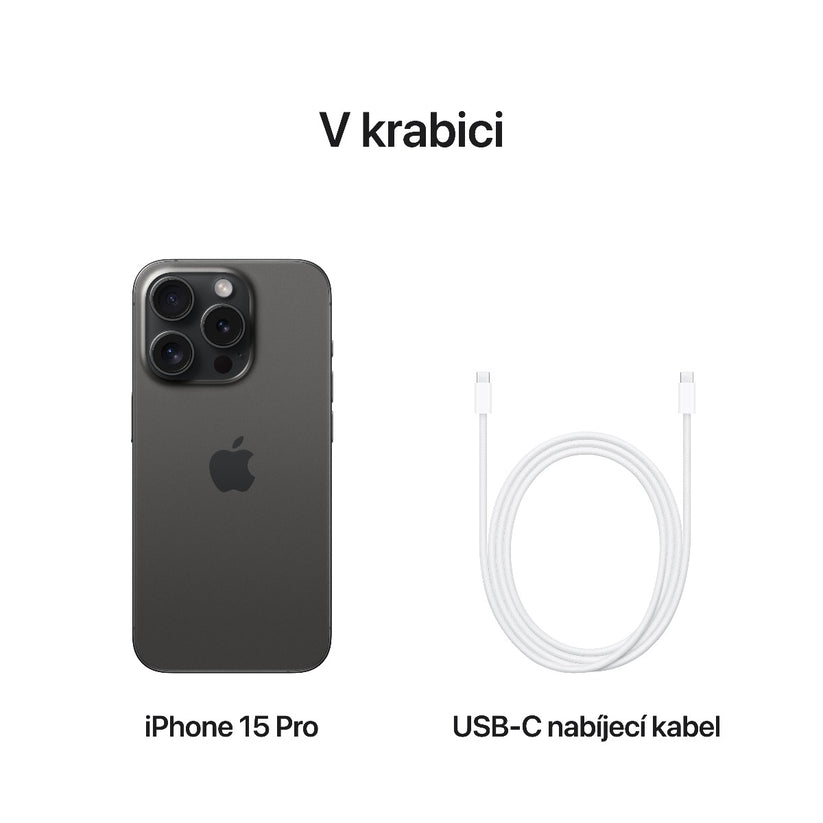 Apple iPhone 15 Pro 256GB - černě titanový (použité, opotřebené) - iSTYLE CZ