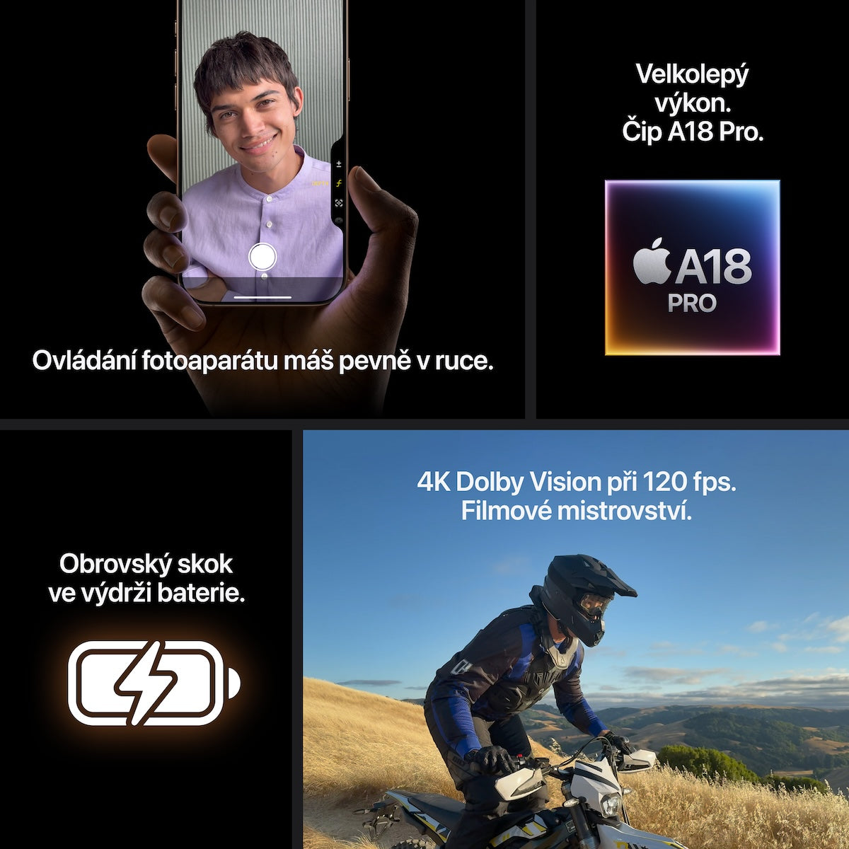 Apple iPhone 16 Pro Max 256GB - bíle titanový (otevřený) - iSTYLE CZ