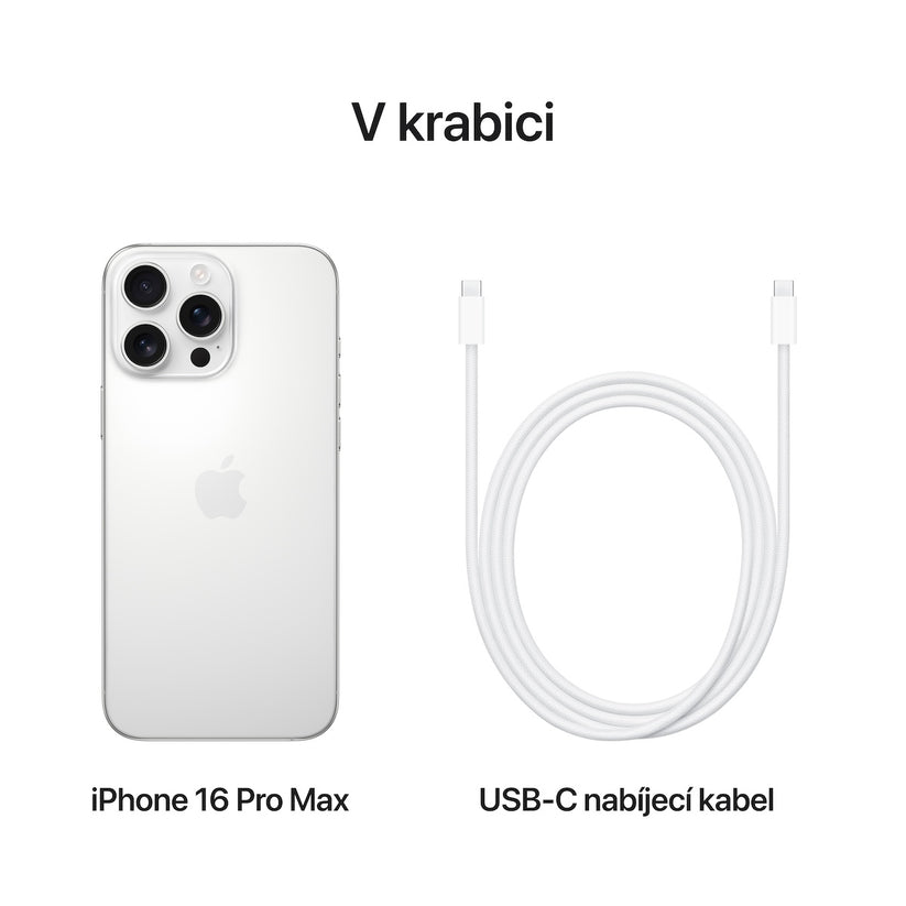 Apple iPhone 16 Pro Max 256GB - bíle titanový (otevřený) - iSTYLE CZ