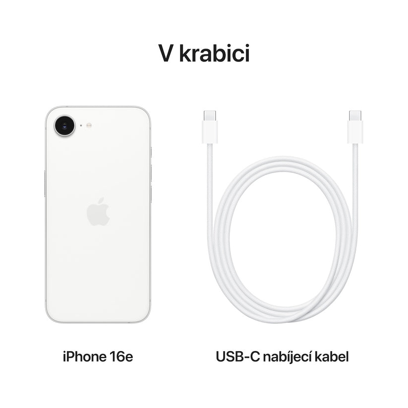 Apple iPhone 16e 128GB - bílý (otevřený)