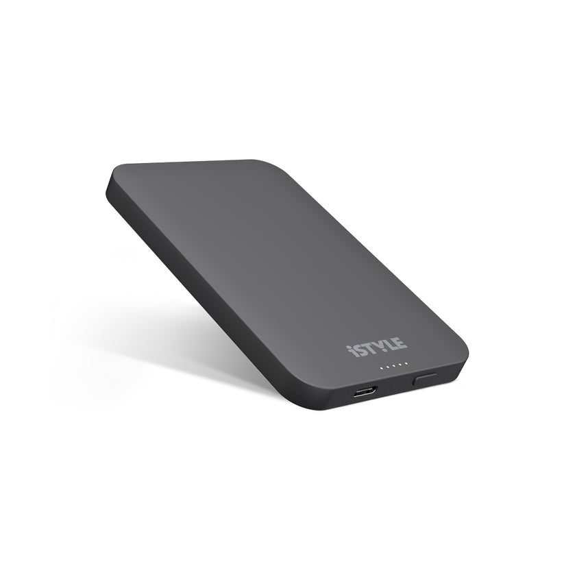 MagSafe bezdrátová 5000mAh powerbanka iSTYLE - vesmírně šedá - iSTYLE CZ