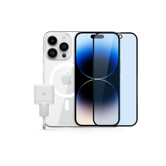 Základní balíček k iPhone 17 Pro Max iSTYLE COMFORT (sklo na displej, ochranný kryt, 20W adaptér)