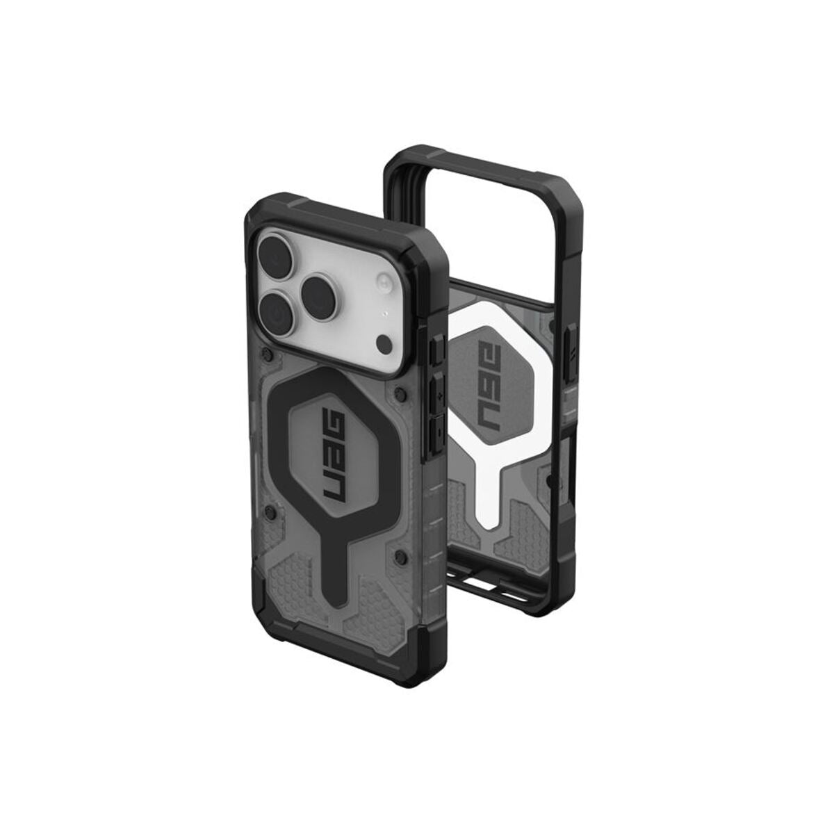 MagSafe kryt pro iPhone 18 Pro/17 Pro UAG Pathfinder Clear MagSafe - průhledná ash/black