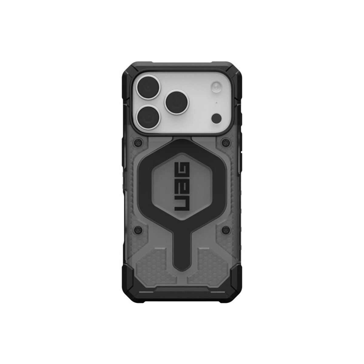 MagSafe kryt pro iPhone 18 Pro/17 Pro UAG Pathfinder Clear MagSafe - průhledná ash/black