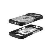 MagSafe kryt pro iPhone 18 Pro/17 Pro UAG Pathfinder Clear MagSafe - průhledná ice/silver