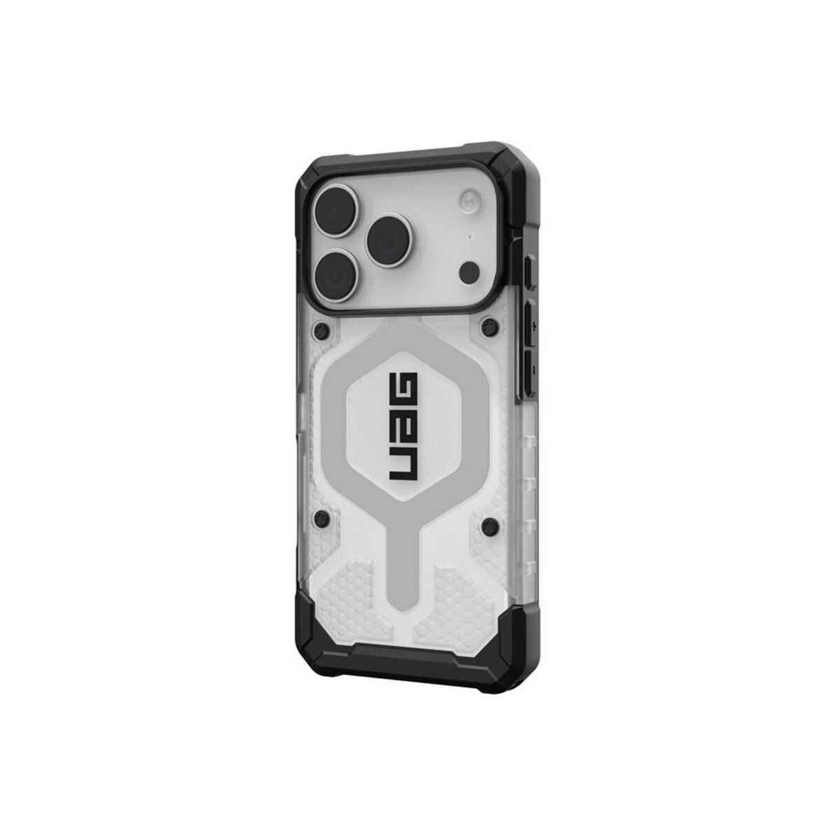 MagSafe kryt pro iPhone 18 Pro/17 Pro UAG Pathfinder Clear MagSafe - průhledná ice/silver