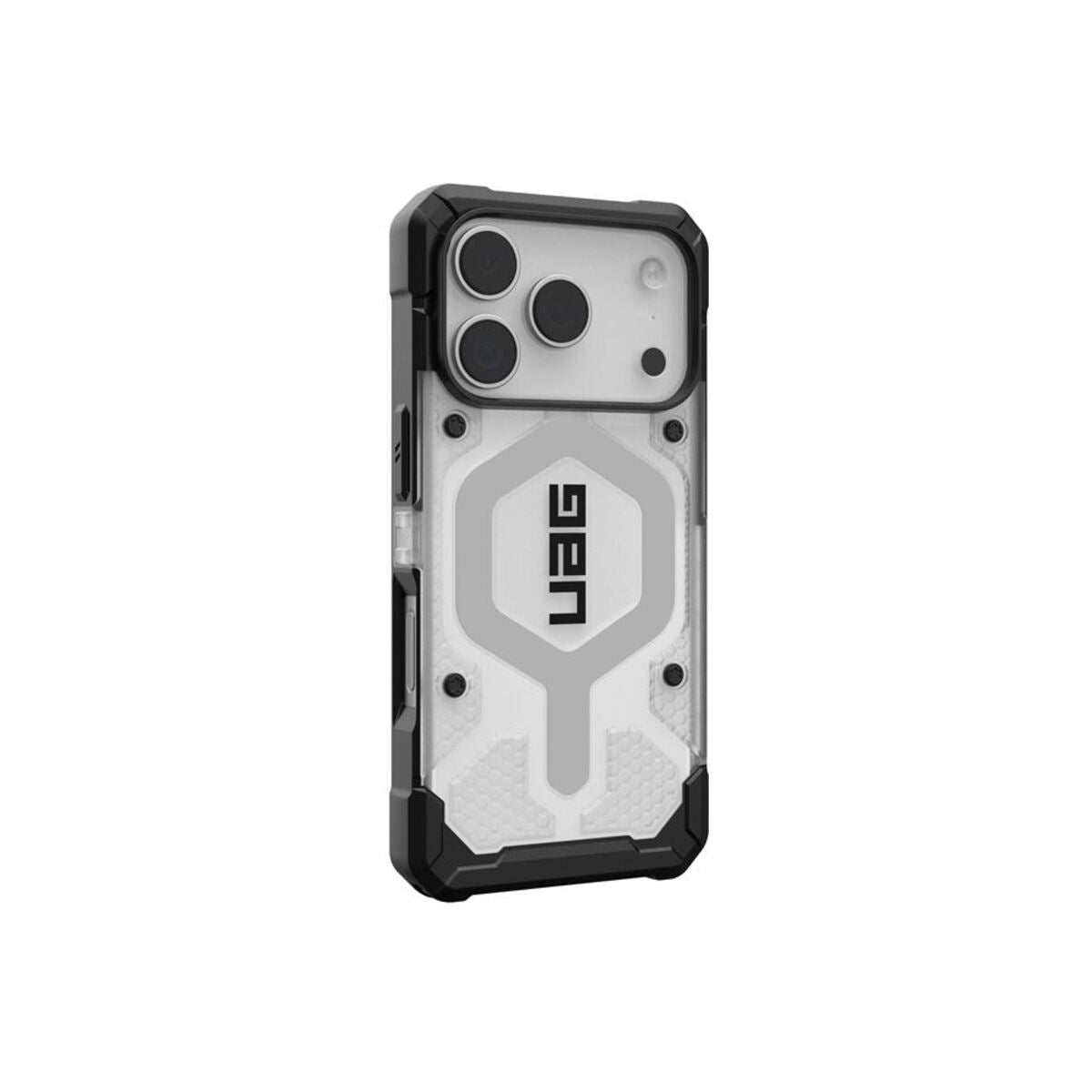 MagSafe kryt pro iPhone 18 Pro/17 Pro UAG Pathfinder Clear MagSafe - průhledná ice/silver