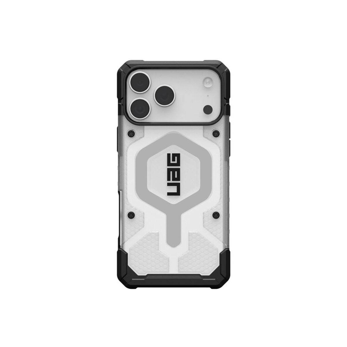 MagSafe kryt pro iPhone 18 Pro Max/17 Pro Max UAG Pathfinder Clear MagSafe - průhledná ice/silver