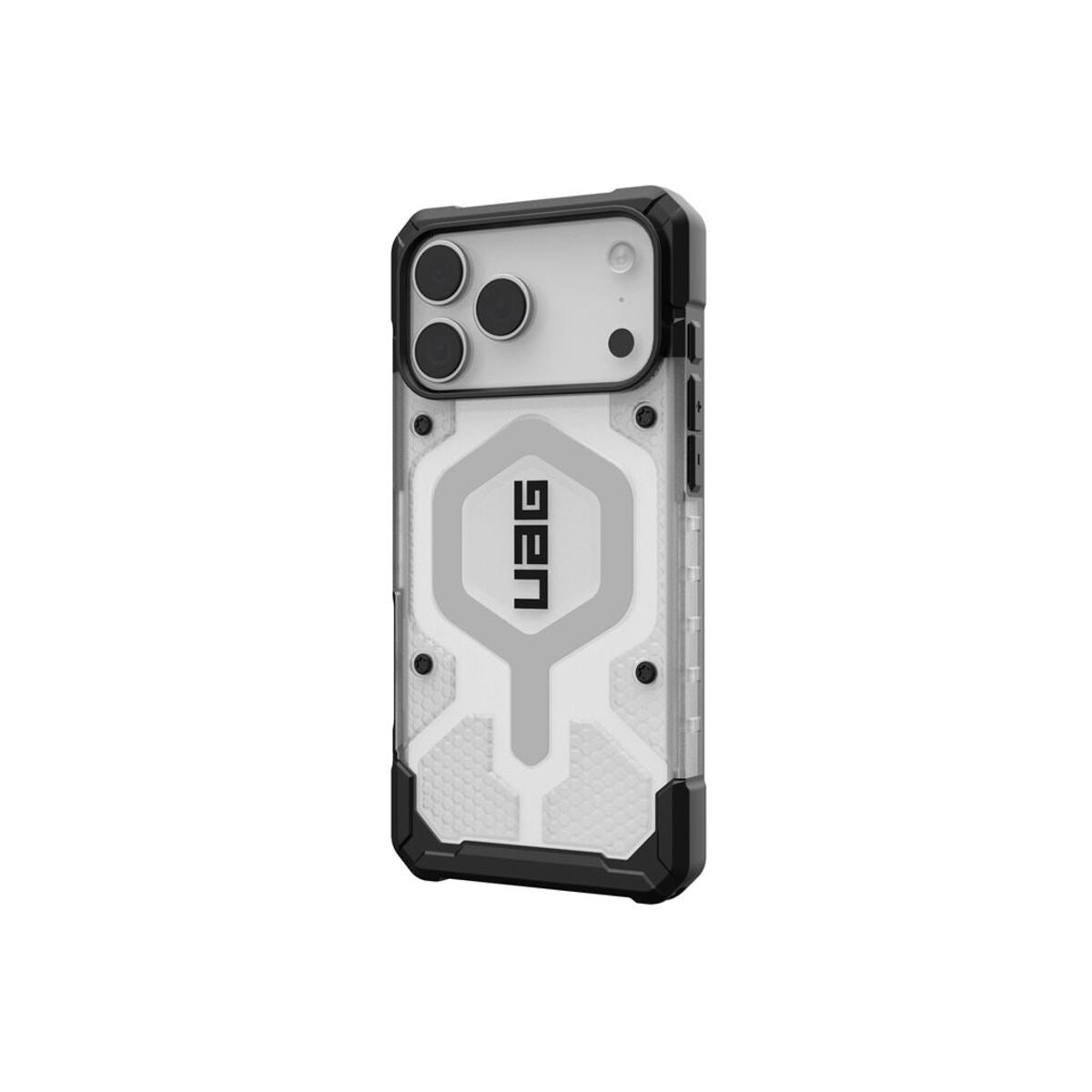 MagSafe kryt pro iPhone 18 Pro Max/17 Pro Max UAG Pathfinder Clear MagSafe - průhledná ice/silver