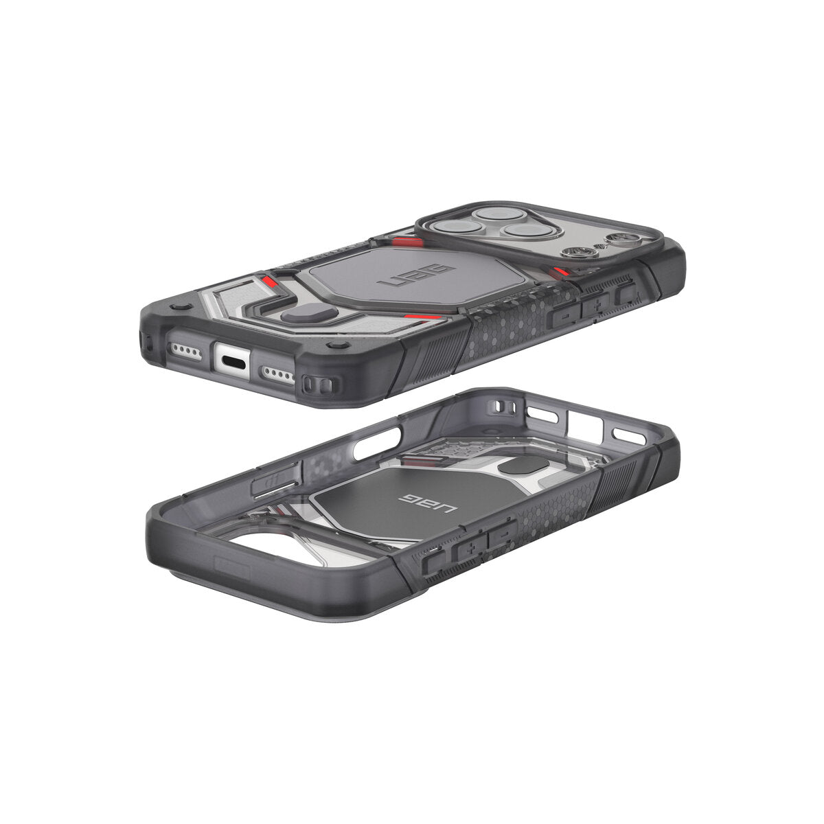 MagSafe kryt pro iPhone 18 Pro/17 Pro UAG Monarch Pro MagSafe - průsvitná šedá (VEIL ash)
