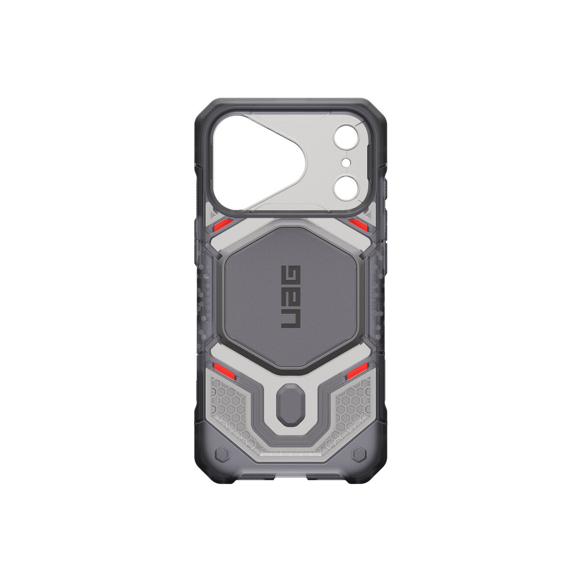 MagSafe kryt pro iPhone 18 Pro/17 Pro UAG Monarch Pro MagSafe - průsvitná šedá (VEIL ash)