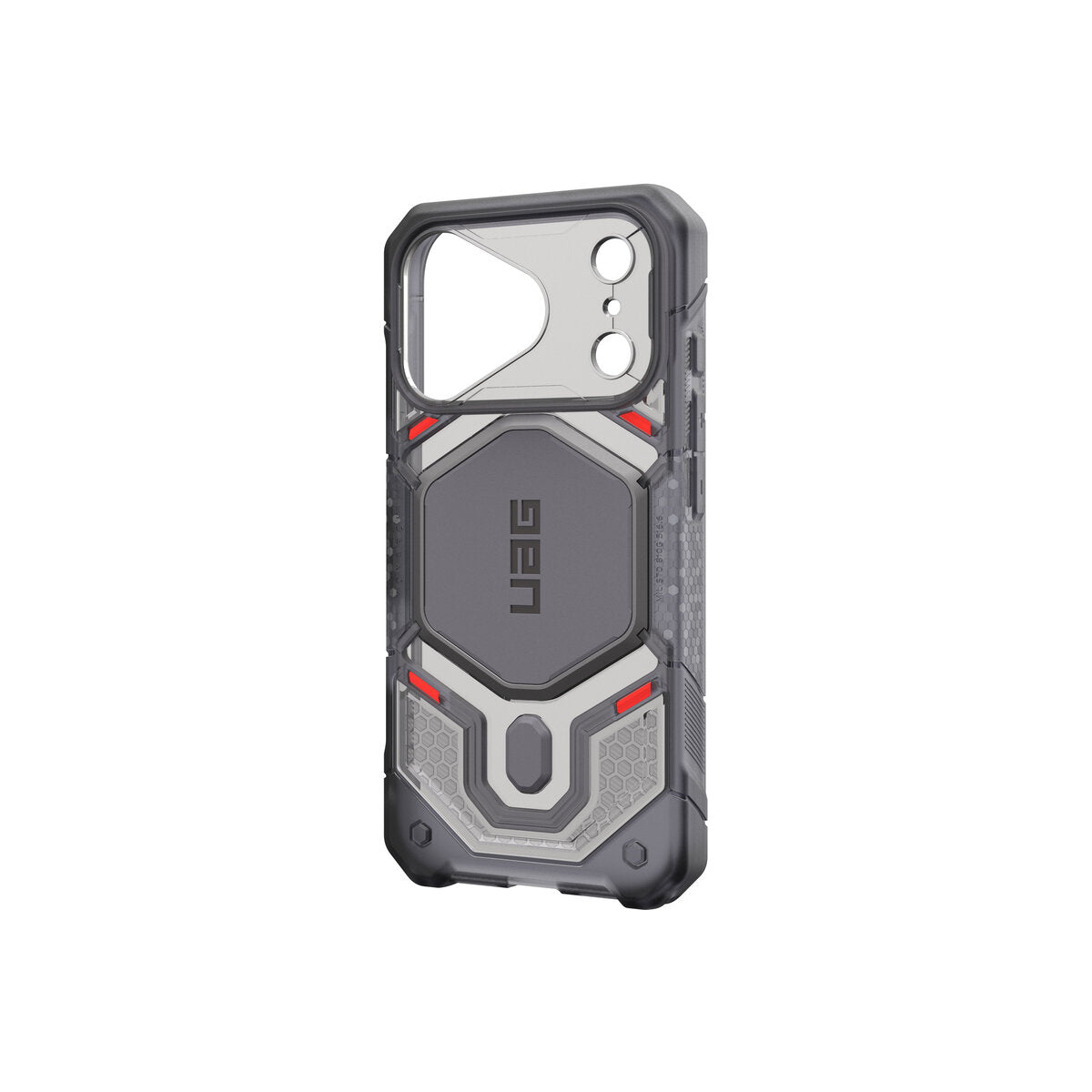 MagSafe kryt pro iPhone 18 Pro/17 Pro UAG Monarch Pro MagSafe - průsvitná šedá (VEIL ash)