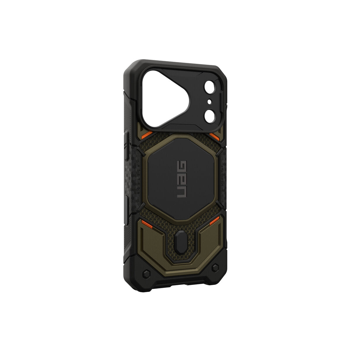 MagSafe kryt pro iPhone 18 Pro/17 Pro UAG Monarch Pro MagSafe - kevlar element green (černá/zelená)