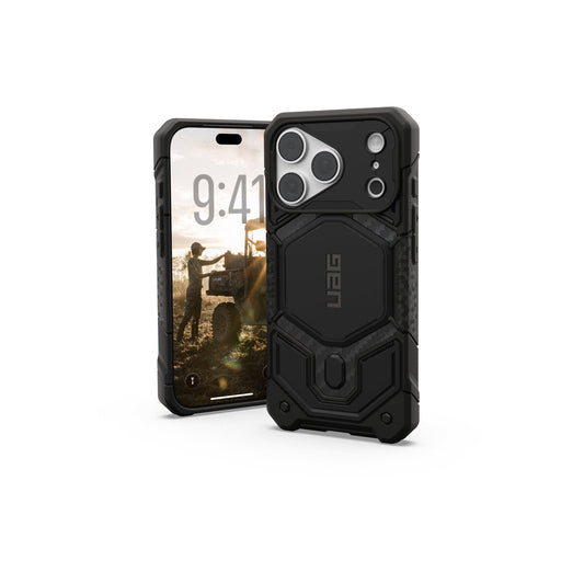MagSafe kryt pro iPhone 18 Pro/17 Pro UAG Monarch Pro MagSafe - carbon fiber černá