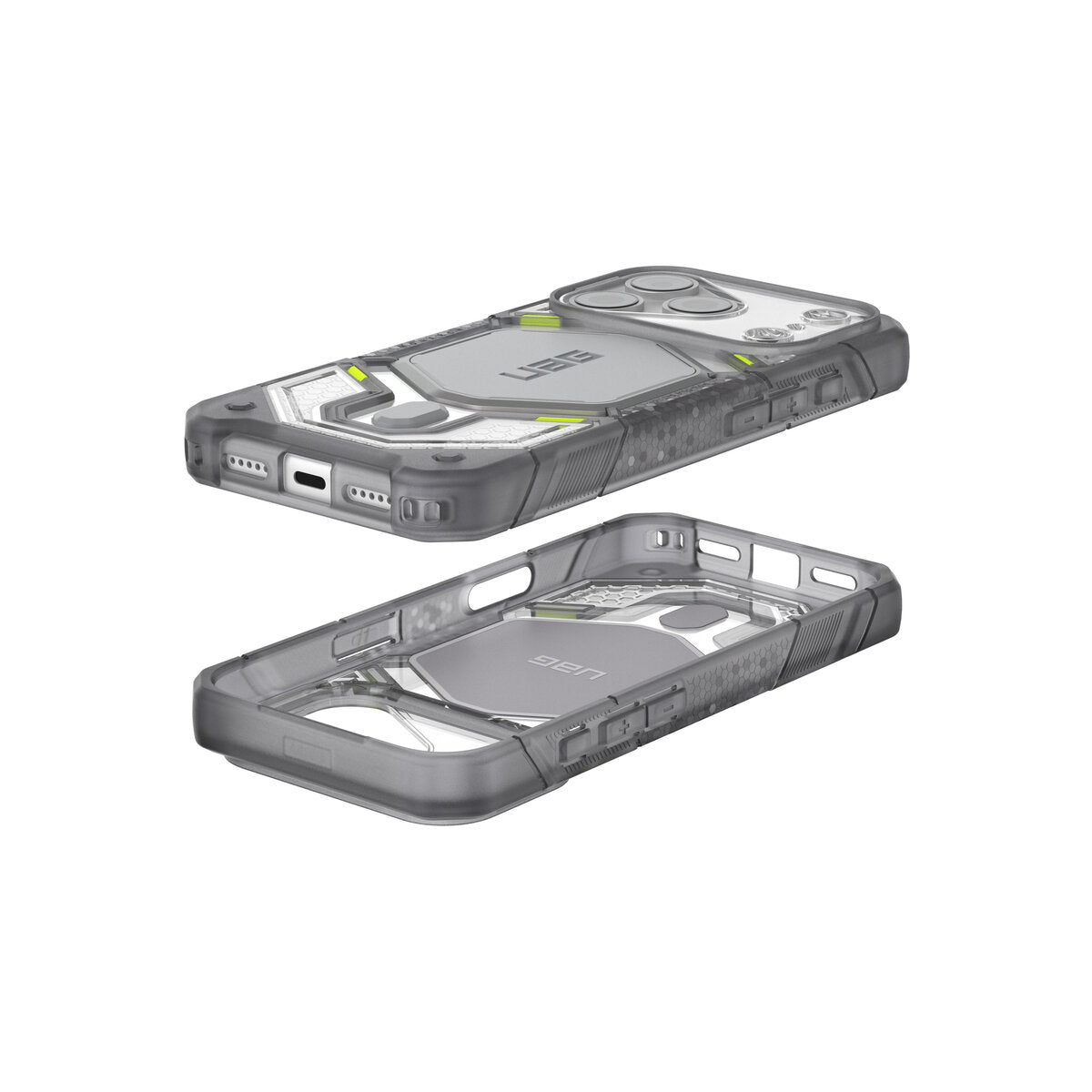 MagSafe kryt pro iPhone 18 Pro/17 Pro UAG Monarch Pro MagSafe - průsvitná ledově bílá (VEIL ice)