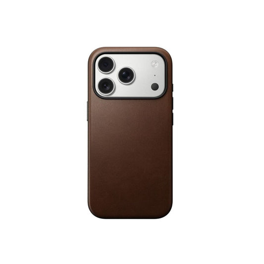 Kryt pro iPhone 17 Pro Nomad Modern Leather Case - hnědý