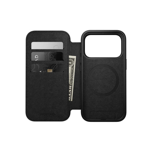 Kryt pro iPhone 17 Pro Nomad Modern Leather Folio - hnědý