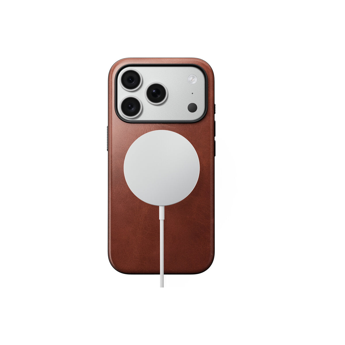 Kožený kryt pro iPhone 18 Pro/17 Pro Nomad Modern Leather Case Horween - olde dublin (tmavě hnědá)