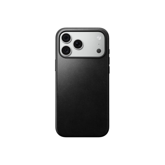 Kožený kryt pro iPhone 18 Pro Max/17 Pro Max Nomad Modern Leather Case Horween - černá
