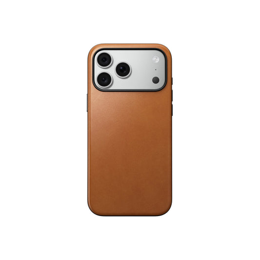 Kožený kryt pro iPhone 18 Pro Max/17 Pro Max Nomad Modern Leather Case Horween - saddle (hnědá)