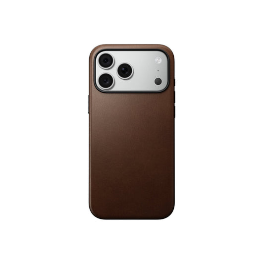 Kožený kryt pro iPhone 18 Pro Max/17 Pro Max Nomad Modern Leather Case - hnědá