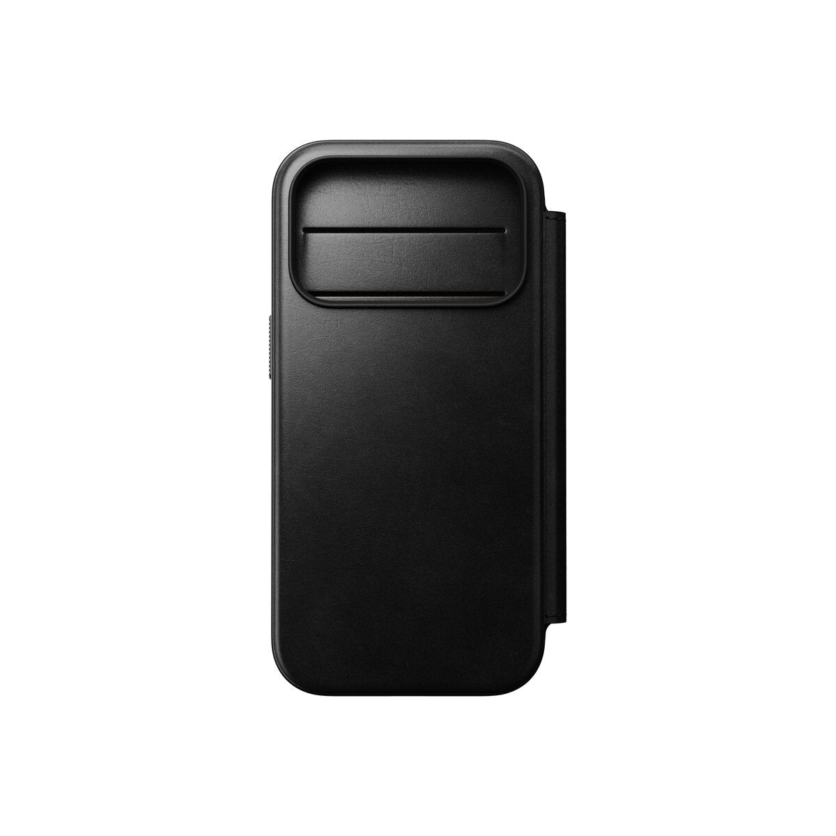Kožené flipové pouzdro pro iPhone 18 Pro/17 Pro Nomad Modern Leather Folio Horween - černá