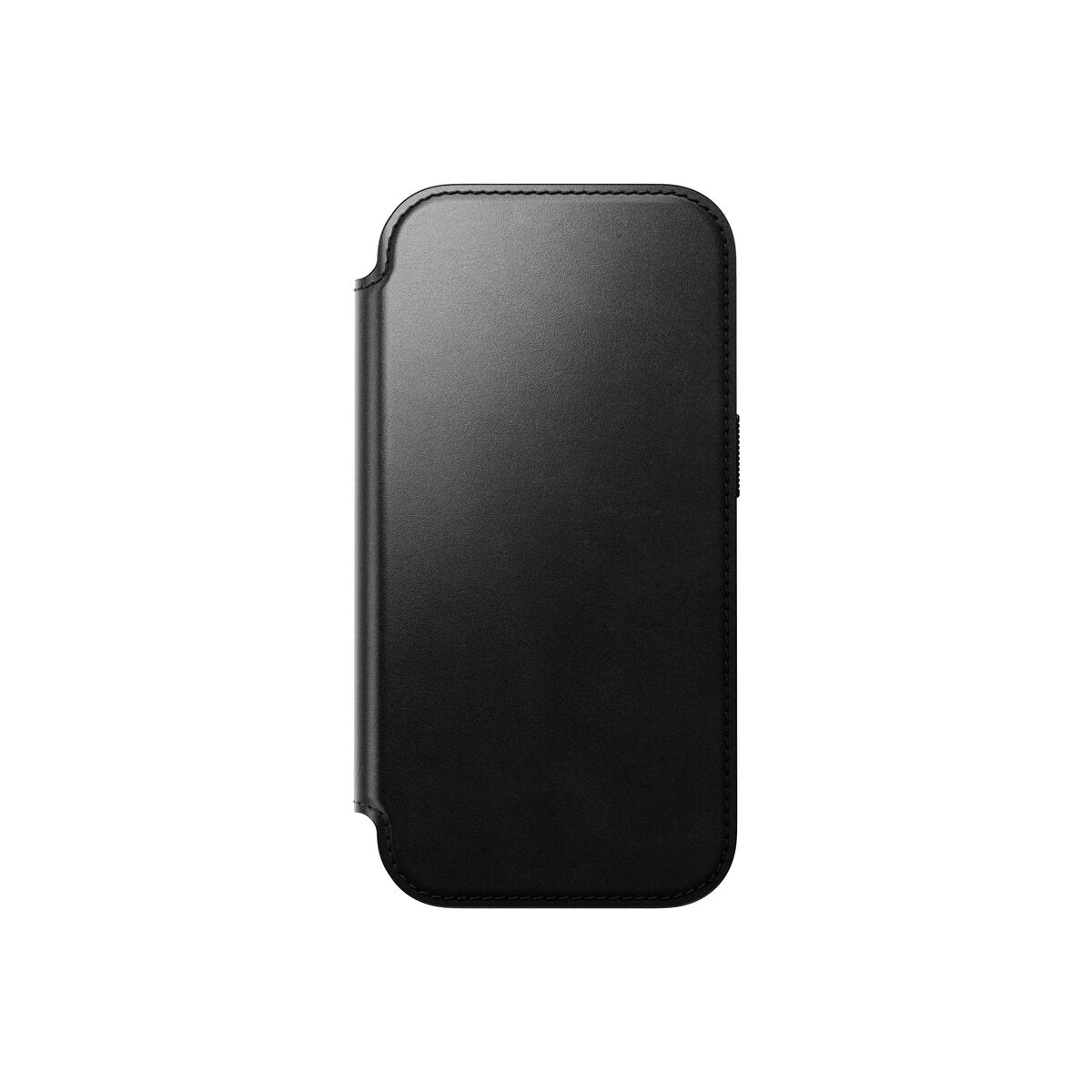 Kožené flipové pouzdro pro iPhone 18 Pro/17 Pro Nomad Modern Leather Folio Horween - černá
