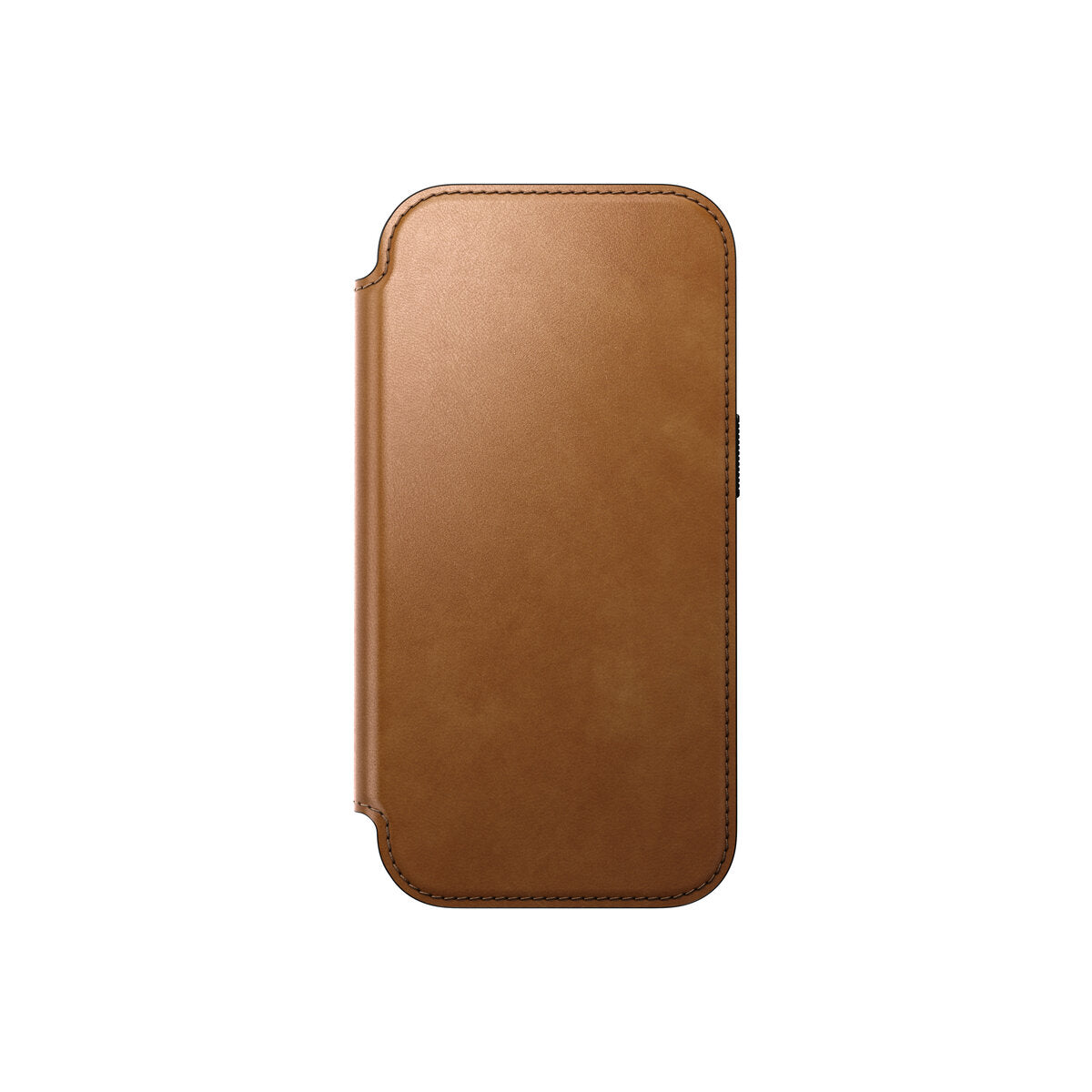 Kožené flipové pouzdro pro iPhone 18 Pro/17 Pro Nomad Modern Leather Folio - english tan (světle hnědá)