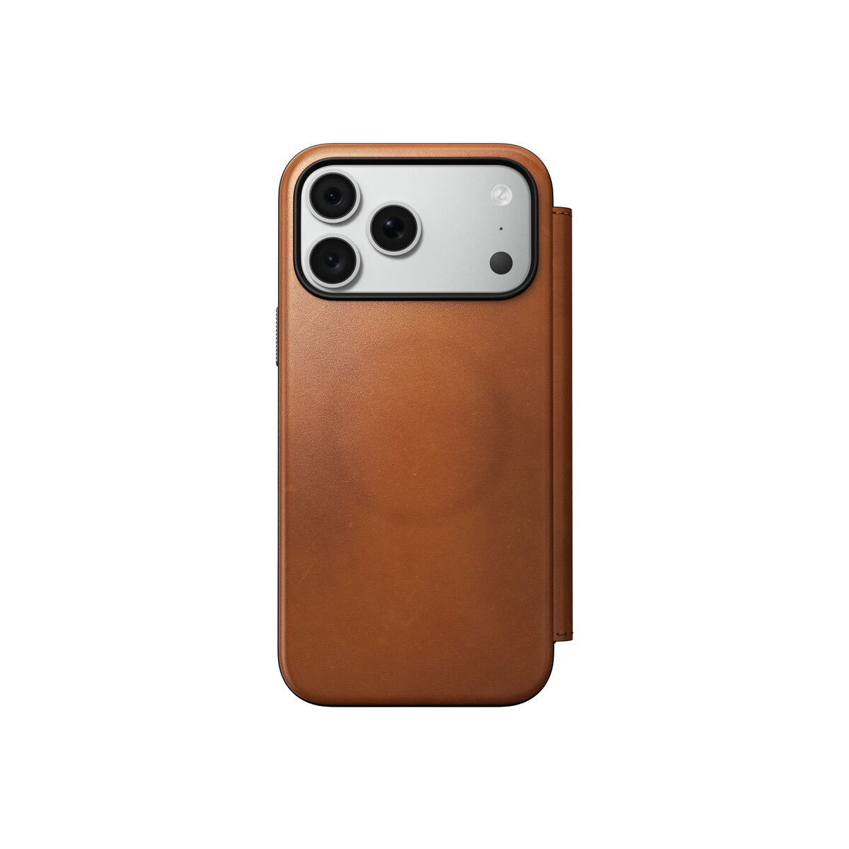 Kožené flipové pouzdro pro iPhone 18 Pro Max/17 Pro Max Nomad Modern Leather Folio Horween - saddle (hnědá)