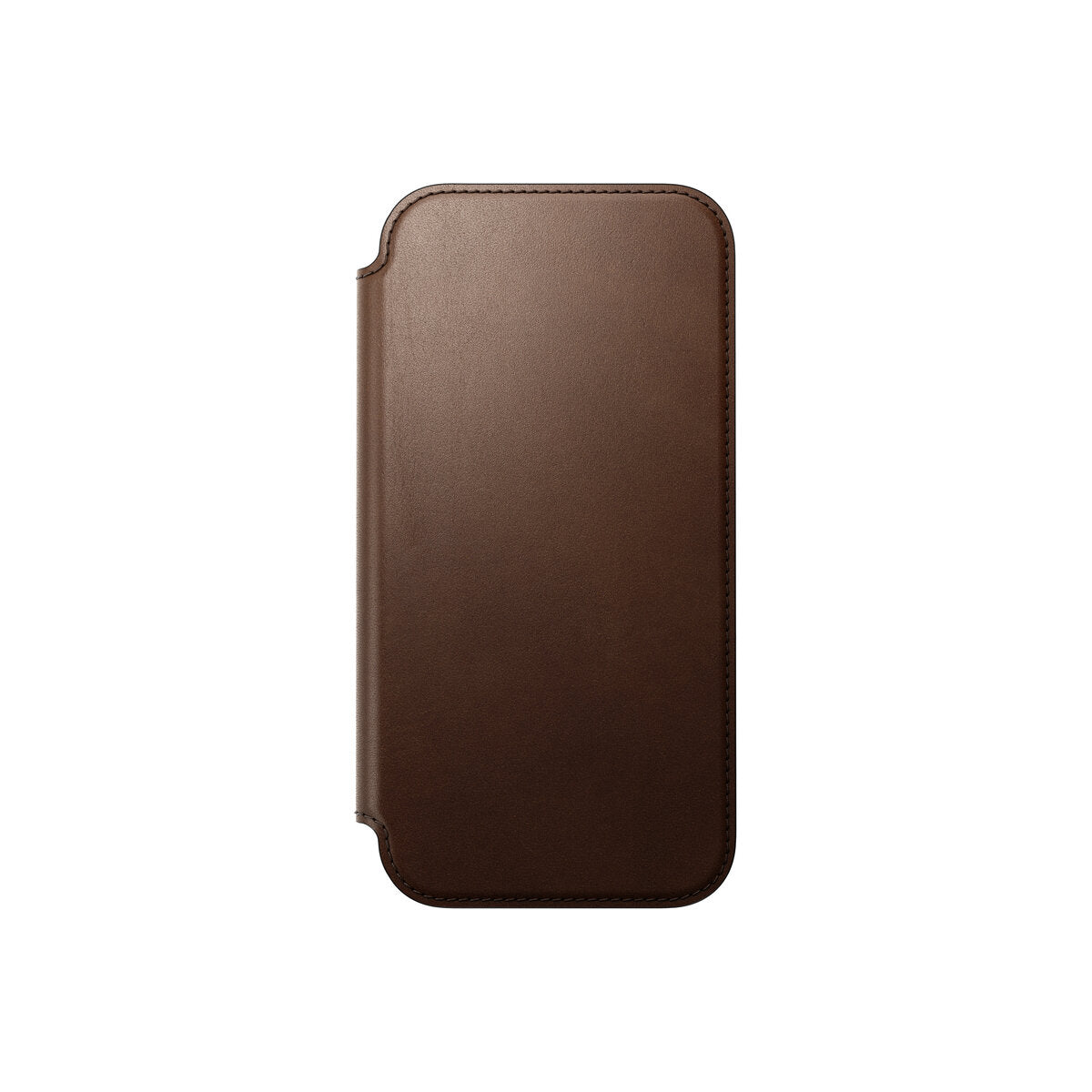 Kožené flipové pouzdro pro iPhone 18 Pro Max/17 Pro Max Nomad Modern Leather Folio - hnědá