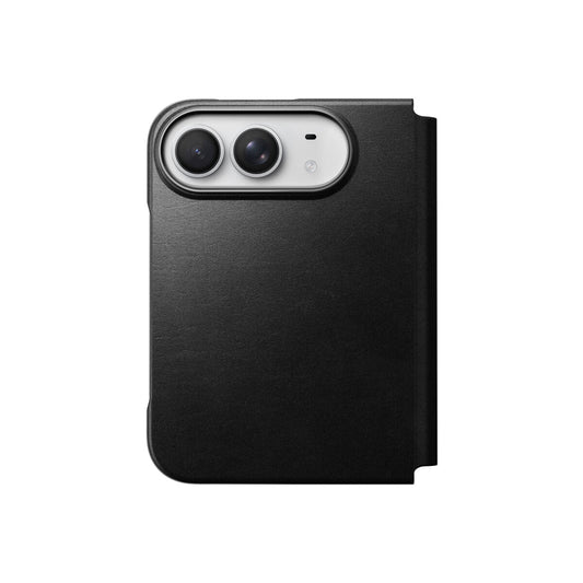 Kožené flipové pouzdro pro iPhone Duo Nomad Traditional Leather Folio Horween - černá