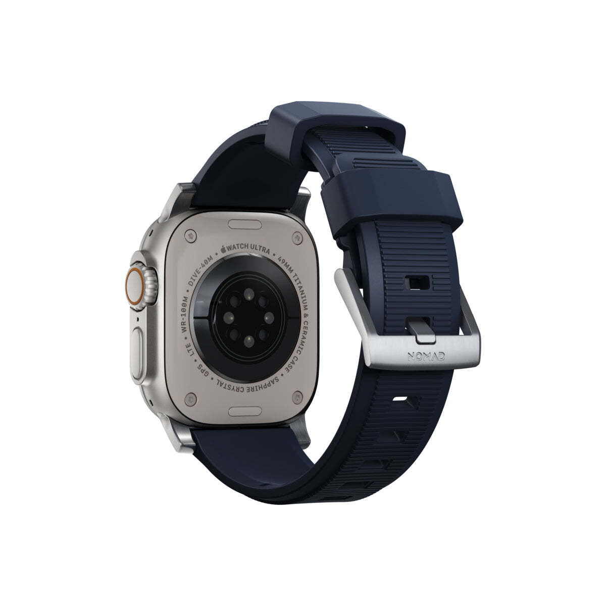 Řemínek pro Apple Watch 42/44/45/49 mm Nomad Rugged Strap - modrý