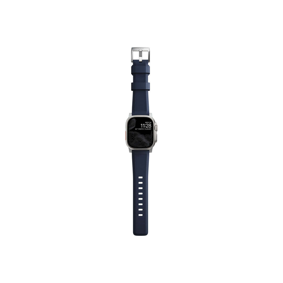 Řemínek pro Apple Watch 42/44/45/49 mm Nomad Rugged Strap - modrý
