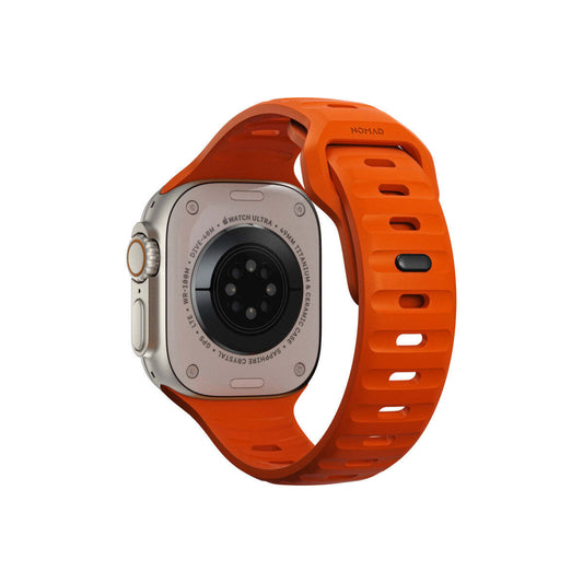 Řemínek pro Apple Watch 42/44/45/49 mm Nomad Sport Strap - oranžový