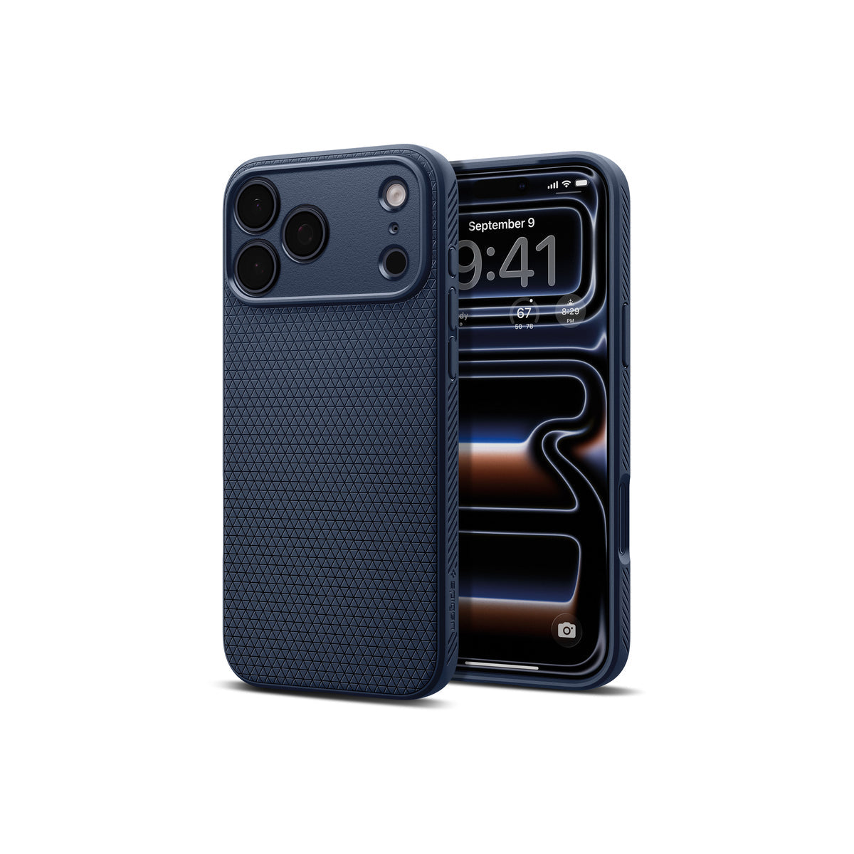 Kryt pro iPhone 18 Pro Max/17 Pro Max Spigen Liquid Air - námořnická modrá